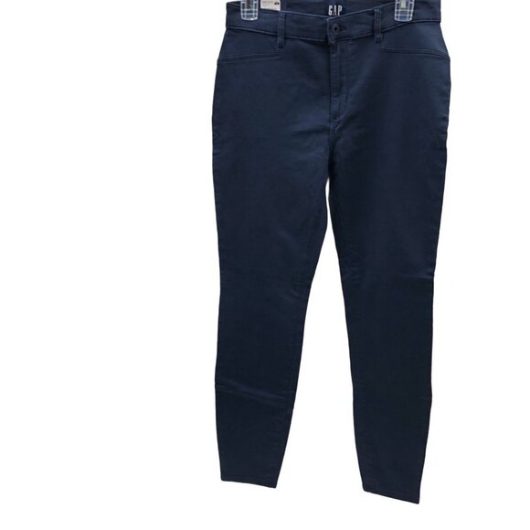 GAP WOMEN NAVY LADIES STRETCH SKINNY PANT SIZE 8 NEW WITH TAG - Picture 3 of 12